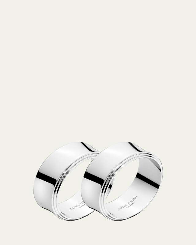 Pyramid Napkin Rings, Set of 2